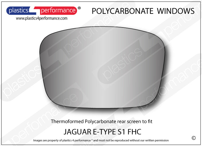 Carica immagine in Galleria Viewer, Vetri in Policarbonato per Jaguar Type E S1 FHC