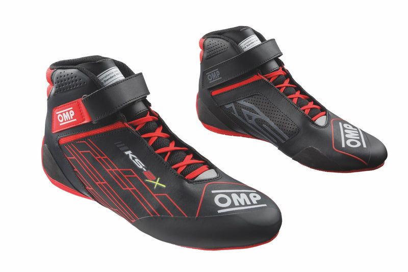 Carica immagine in Galleria Viewer, Scarpe Kart Bambino OMP KS-2X Nero / Rosso (FIA)