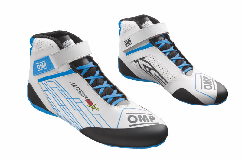 Carica immagine in Galleria Viewer, Scarpe Kart Bambino OMP KS-2X Bianco / Ciano (FIA)