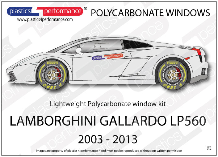 Carica immagine in Galleria Viewer, Vetri in Policarbonato per Lamborghini Gallardo LP560
