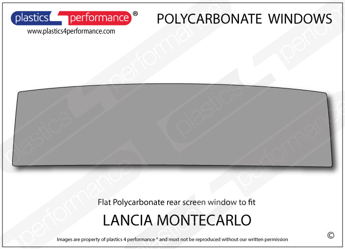 Carica immagine in Galleria Viewer, Vetri in Policarbonato per Lancia Montecarlo S1