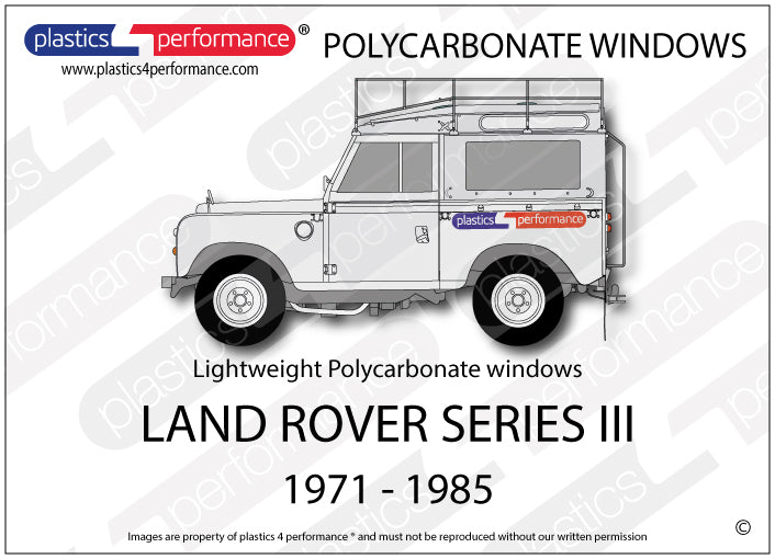 Carica immagine in Galleria Viewer, Vetri in Policarbonato per Land Rover Serie 3