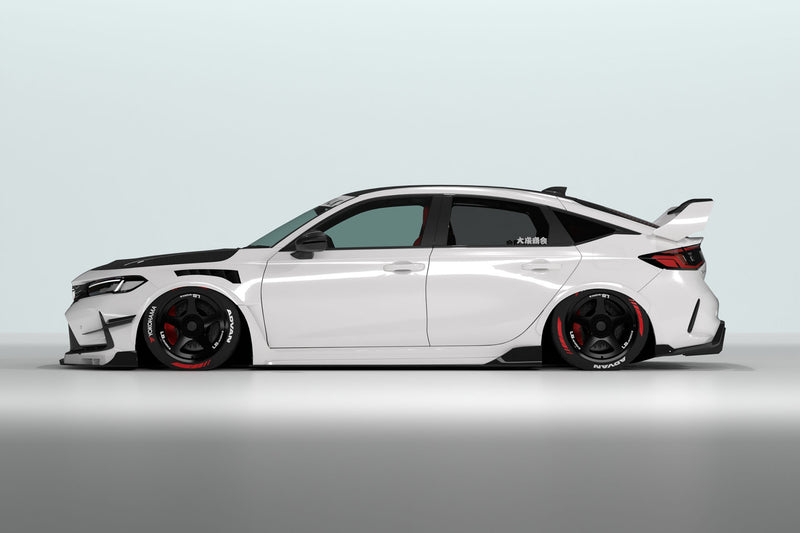 Carica immagine in Galleria Viewer, Kit Carrozzeria Liberty Walk LB Nation per Honda Civic Type R FL5