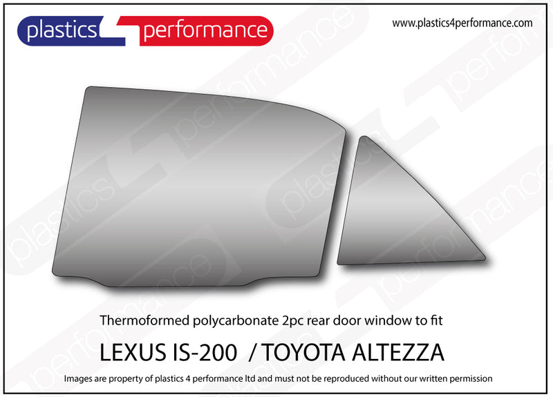 Carica immagine in Galleria Viewer, Vetri in Policarbonato per Toyota Altezza XE10