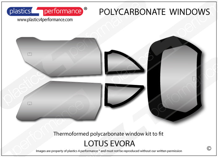 Carica immagine in Galleria Viewer, Vetri in Policarbonato per Lotus Evora