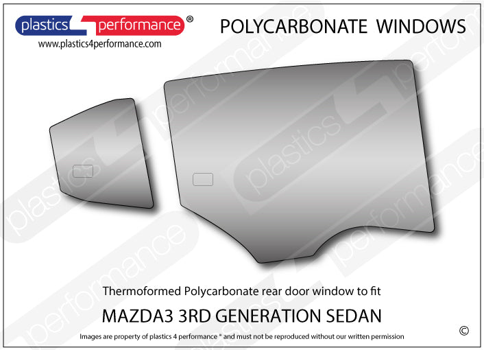 Carica immagine in Galleria Viewer, Vetri in Policarbonato per Mazda 3 BM / BN 4 Porte