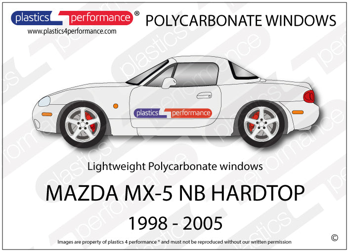 Carica immagine in Galleria Viewer, Vetri in Policarbonato per Mazda MX-5 NB