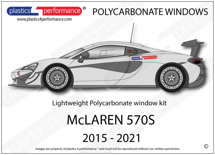Carica immagine in Galleria Viewer, Vetri in Policarbonato per McLaren 570S GT4