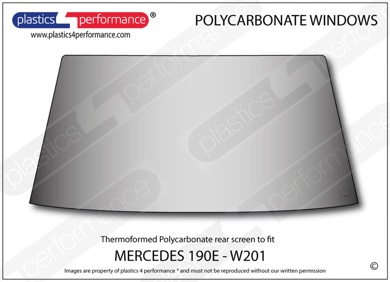 Carica immagine in Galleria Viewer, Vetri in Policarbonato per Mercedes 190 E W201