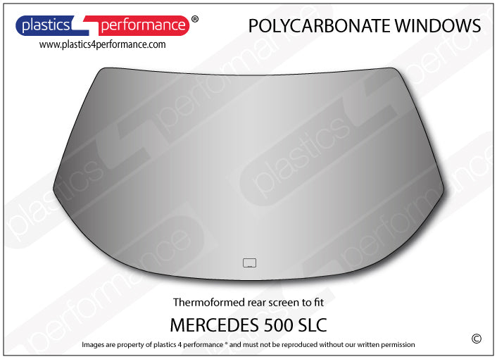 Carica immagine in Galleria Viewer, Vetri in Policarbonato per Mercedes 500 SLC