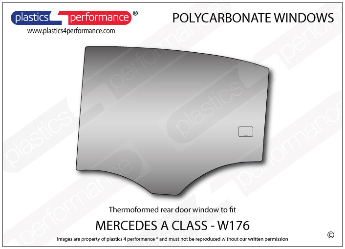 Carica immagine in Galleria Viewer, Vetri in Policarbonato per Mercedes Classe A W176
