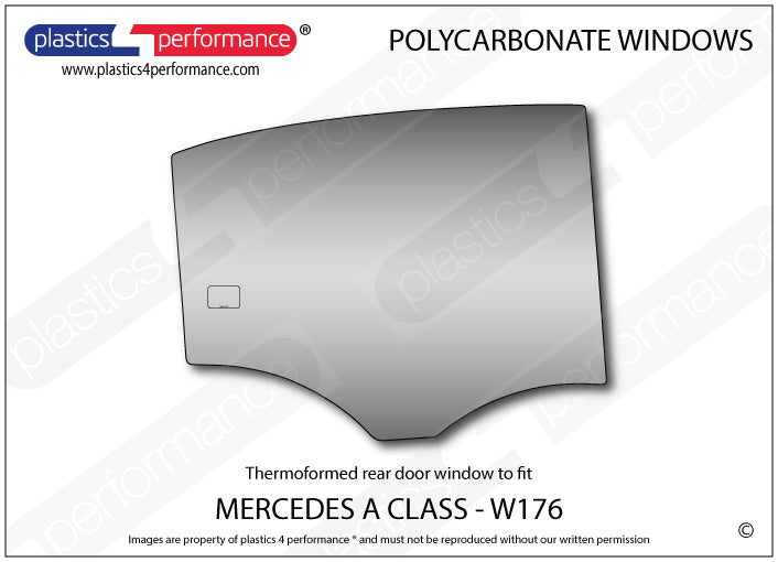 Carica immagine in Galleria Viewer, Vetri in Policarbonato per Mercedes Classe A W176