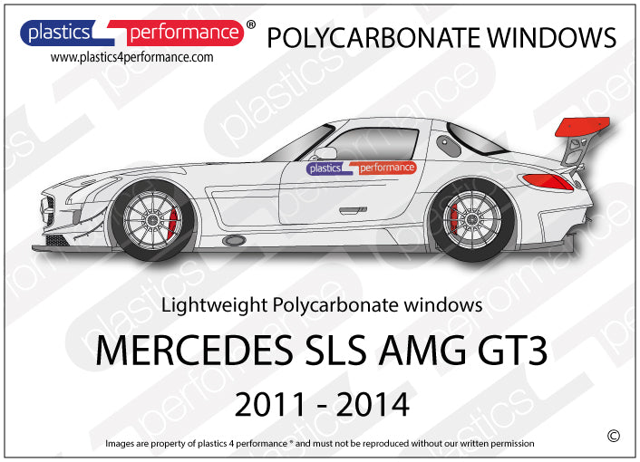 Carica immagine in Galleria Viewer, Vetri in Policarbonato per Mercedes SLS AMG GT3