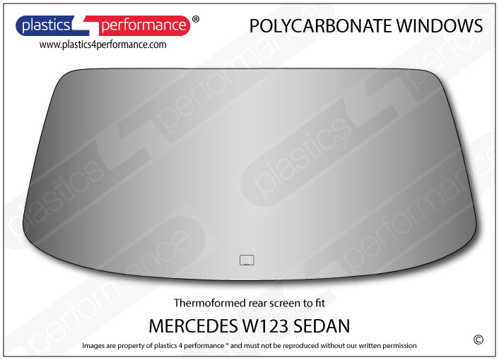 Carica immagine in Galleria Viewer, Vetri in Policarbonato per Mercedes W123 Berlina