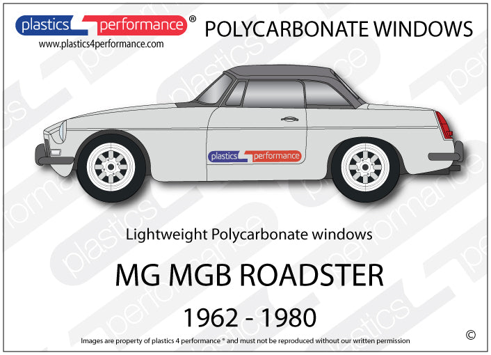 Carica immagine in Galleria Viewer, Vetri in Policarbonato per MG MGB Roadster