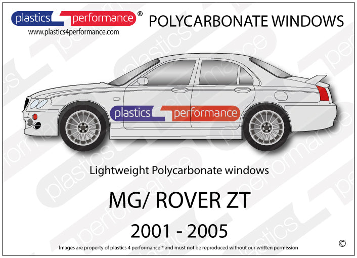 Carica immagine in Galleria Viewer, Vetri in Policarbonato per MG Rover ZT