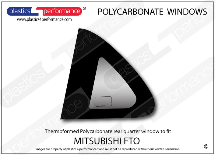 Carica immagine in Galleria Viewer, Vetri in Policarbonato per Mitsubishi FTO