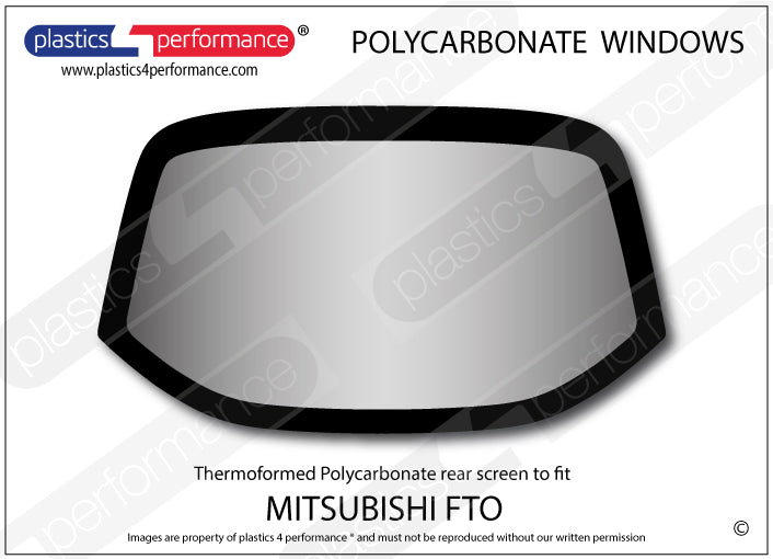 Carica immagine in Galleria Viewer, Vetri in Policarbonato per Mitsubishi FTO