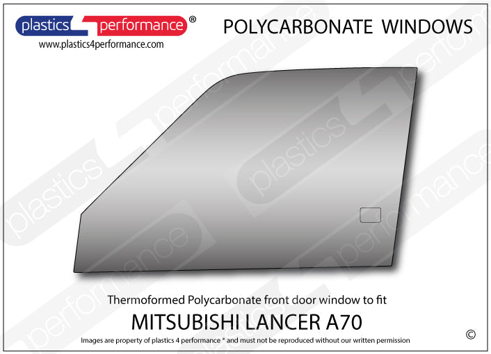 Carica immagine in Galleria Viewer, Vetri in Policarbonato per Mitsubishi Lancer A70