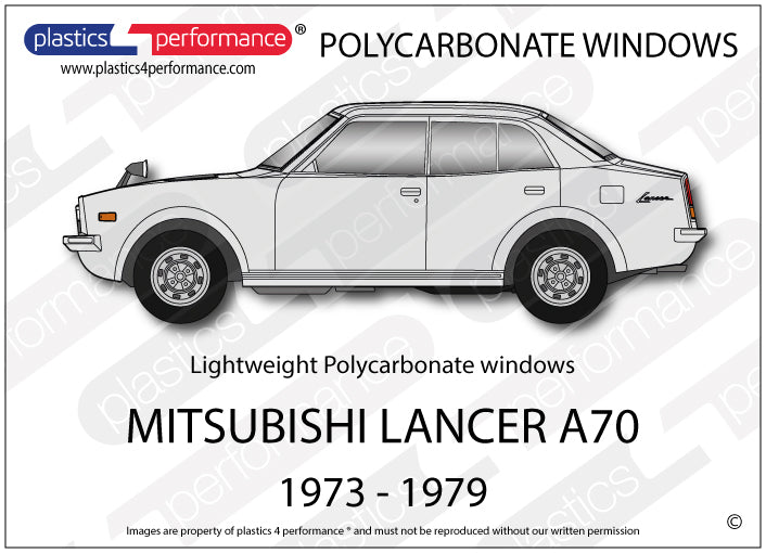 Carica immagine in Galleria Viewer, Vetri in Policarbonato per Mitsubishi Lancer A70
