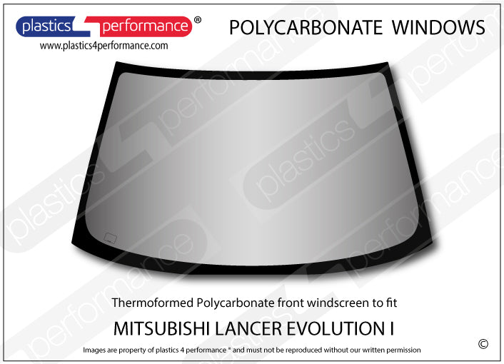 Carica immagine in Galleria Viewer, Vetri in Policarbonato per Mitsubishi Lancer Evo 1 (I)