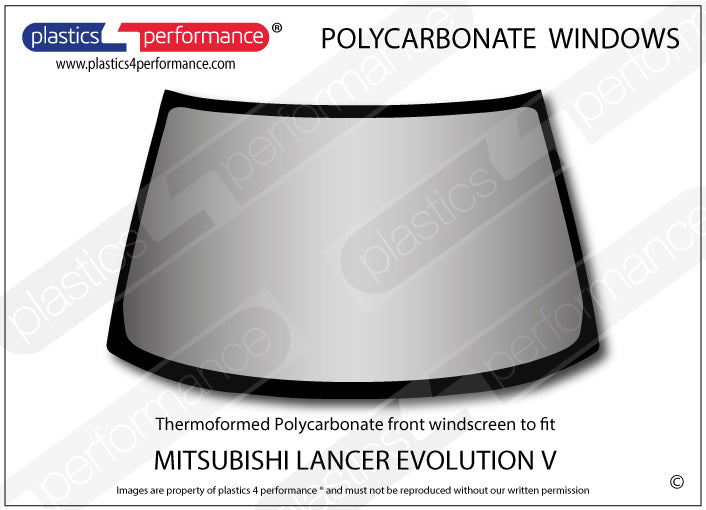 Carica immagine in Galleria Viewer, Vetri in Policarbonato per Mitsubishi Lancer Evo 5 (V)