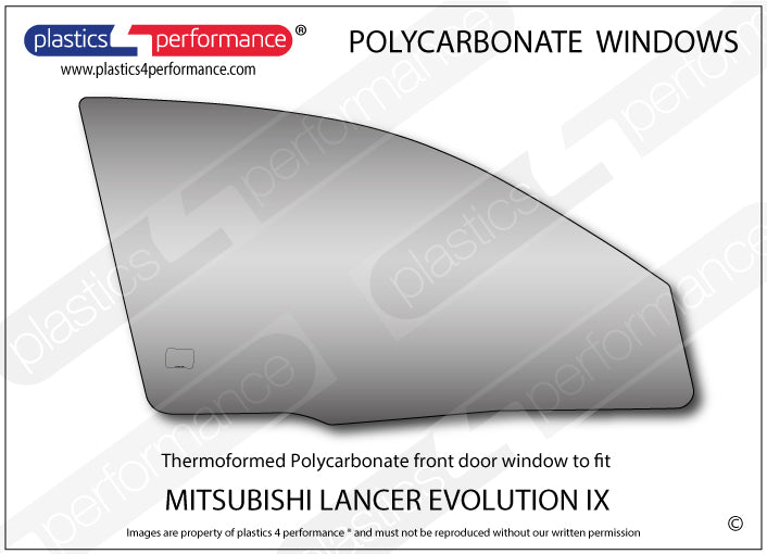 Carica immagine in Galleria Viewer, Vetri in Policarbonato per Mitsubishi Lancer Evo 9 (IX)