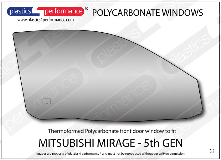 Carica immagine in Galleria Viewer, Vetri in Policarbonato per Mitsubishi Mirage CK 3 Porte