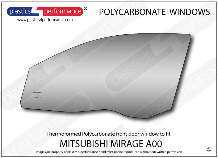 Carica immagine in Galleria Viewer, Vetri in Policarbonato per Mitsubishi Mirage A00 5 Porte