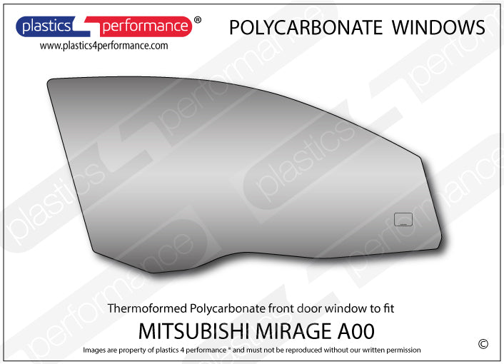 Carica immagine in Galleria Viewer, Vetri in Policarbonato per Mitsubishi Mirage A00 5 Porte