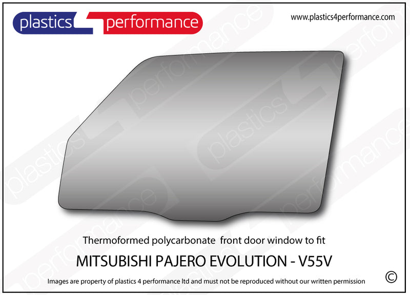 Carica immagine in Galleria Viewer, Vetri in Policarbonato per Mitsubishi Pajero Evolution V55