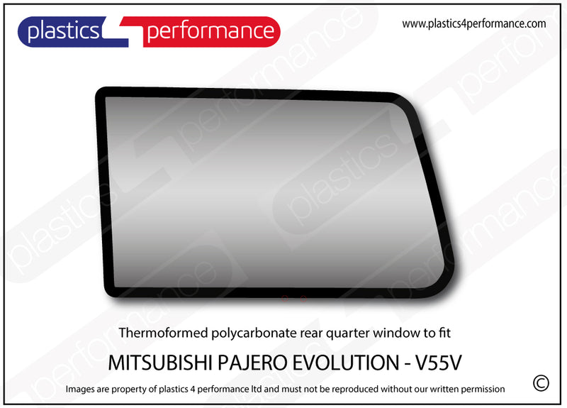 Carica immagine in Galleria Viewer, Vetri in Policarbonato per Mitsubishi Pajero Evolution V55