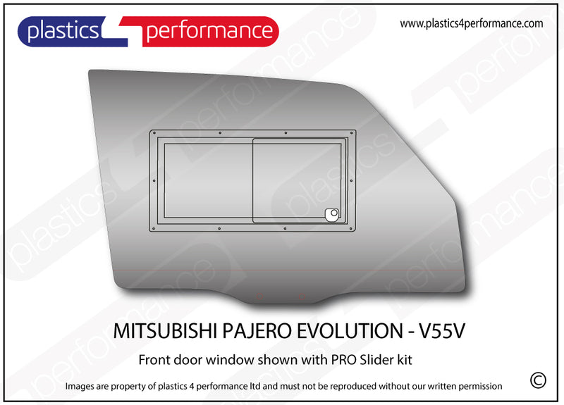 Carica immagine in Galleria Viewer, Vetri in Policarbonato per Mitsubishi Pajero Evolution V55