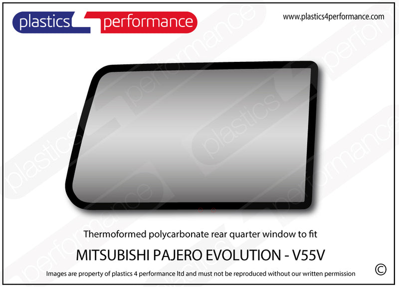 Carica immagine in Galleria Viewer, Vetri in Policarbonato per Mitsubishi Pajero Evolution V55