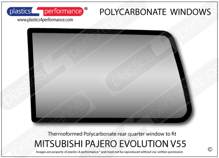 Carica immagine in Galleria Viewer, Vetri in Policarbonato per Mitsubishi Pajero Evolution V55