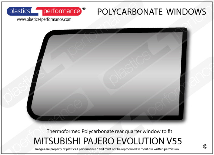 Carica immagine in Galleria Viewer, Vetri in Policarbonato per Mitsubishi Pajero Evolution V55