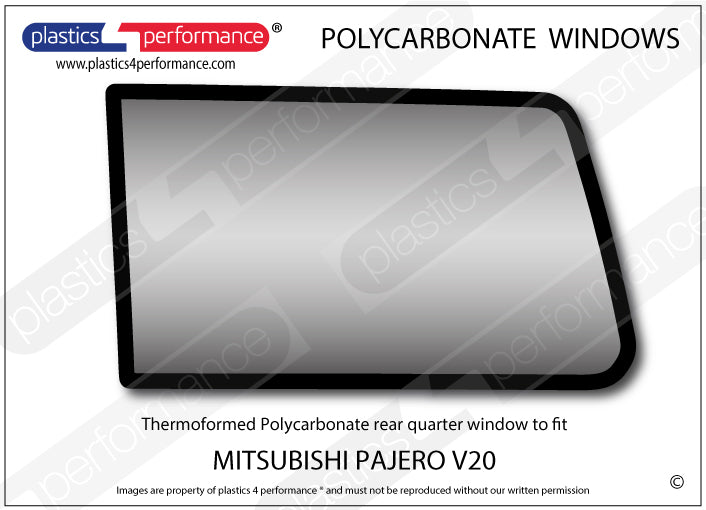 Carica immagine in Galleria Viewer, Vetri in Policarbonato per Mitsubishi Pajero V20
