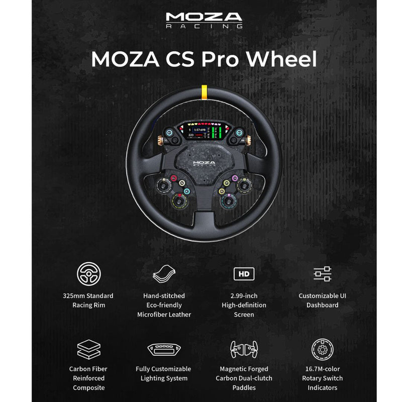 Carica immagine in Galleria Viewer, Volante sim racing Moza CS Pro