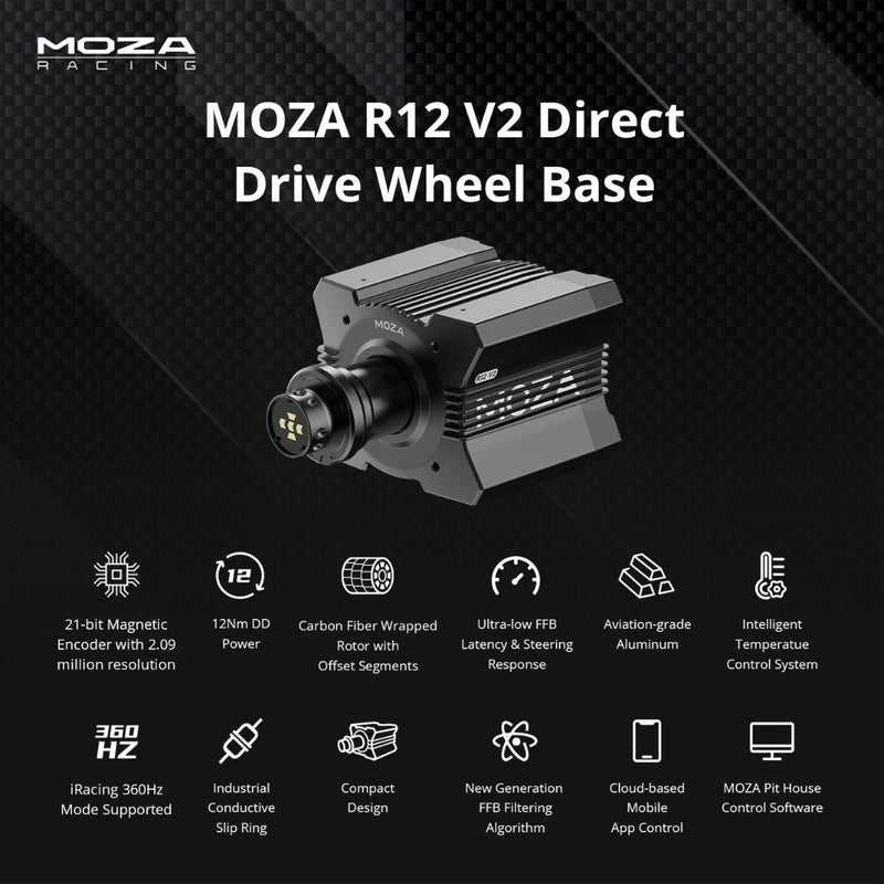 Carica immagine in Galleria Viewer, Base Direct Drive Moza R12 V2