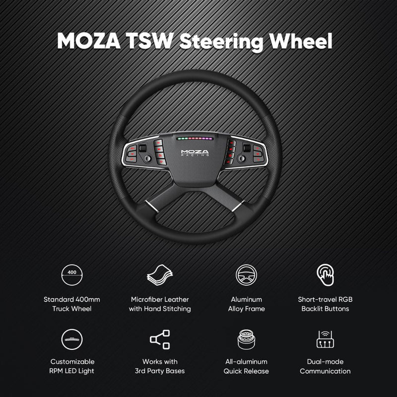 Carica immagine in Galleria Viewer, Volante sim racing Moza TSW