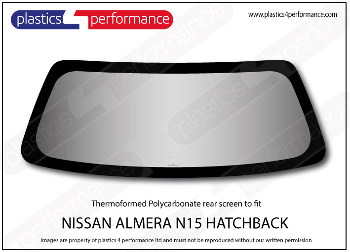Carica immagine in Galleria Viewer, Vetri in Policarbonato per Nissan Almera N15 3 Porte