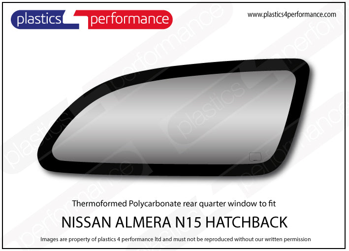 Carica immagine in Galleria Viewer, Vetri in Policarbonato per Nissan Almera N15 3 Porte