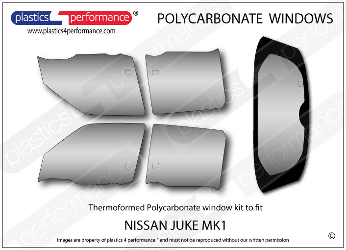 Carica immagine in Galleria Viewer, Vetri in Policarbonato per Nissan Juke F15