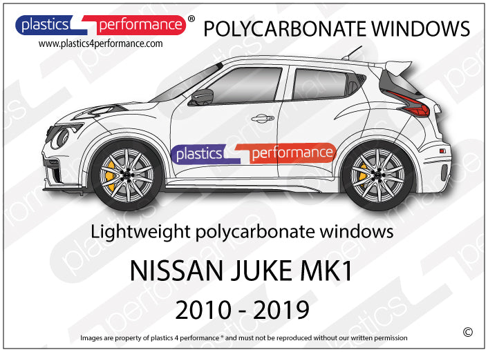 Carica immagine in Galleria Viewer, Vetri in Policarbonato per Nissan Juke F15