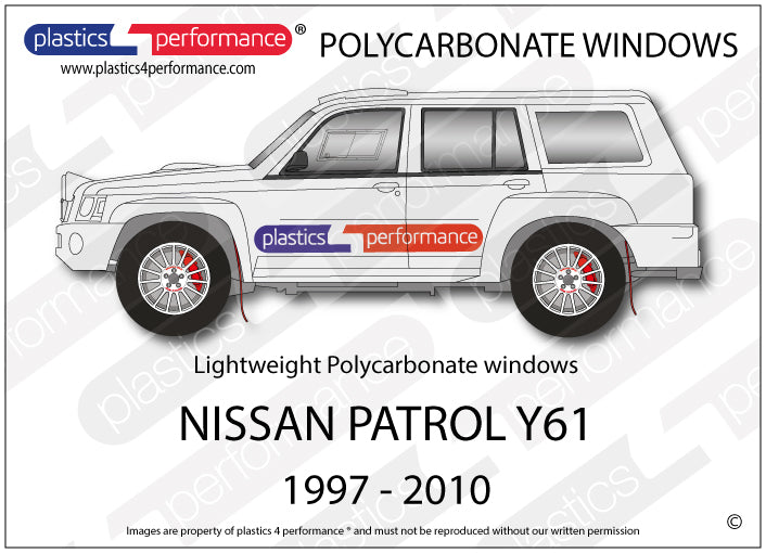 Carica immagine in Galleria Viewer, Vetri in Policarbonato per Nissan Patrol Y61