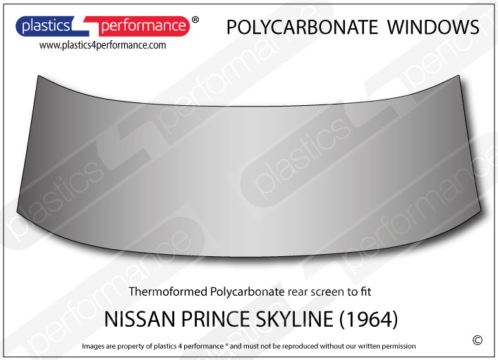 Carica immagine in Galleria Viewer, Vetri in Policarbonato per Nissan Prince Skyline GT S54