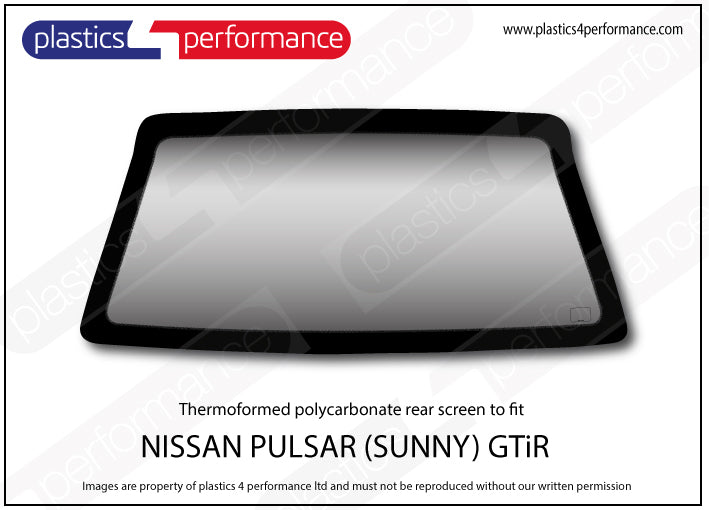 Carica immagine in Galleria Viewer, Vetri in Policarbonato per Nissan Sunny GTI-R