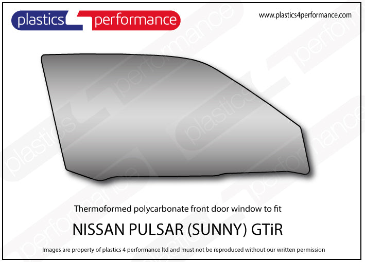 Carica immagine in Galleria Viewer, Vetri in Policarbonato per Nissan Sunny GTI-R