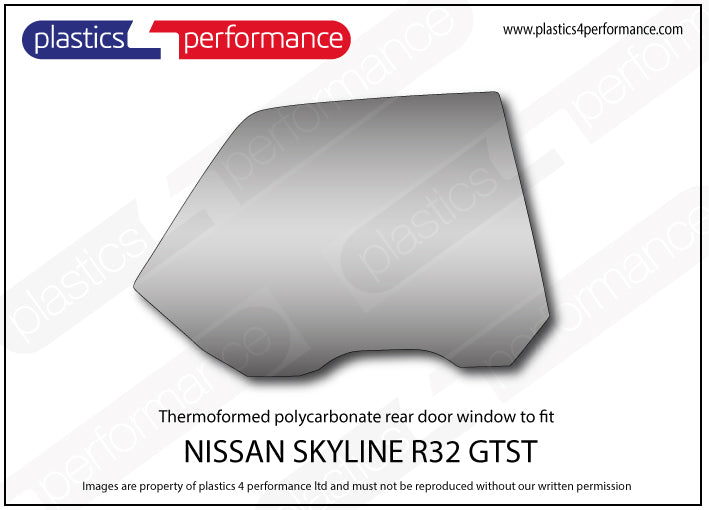 Carica immagine in Galleria Viewer, Vetri in Policarbonato per Nissan Skyline R32 GTS-T 4 Porte