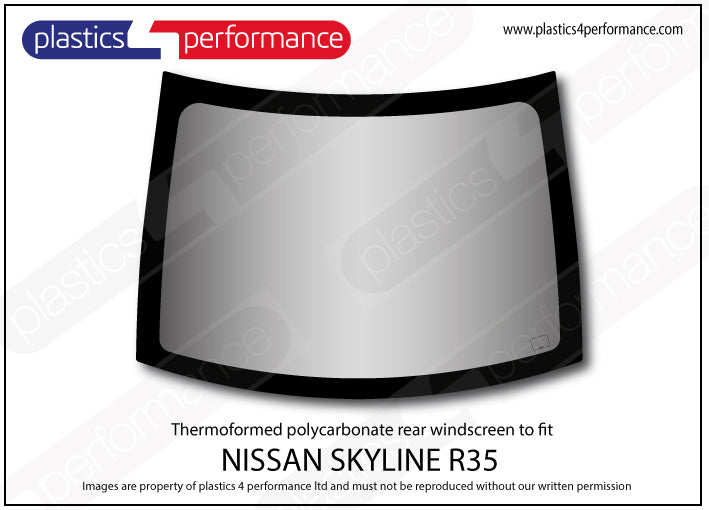 Carica immagine in Galleria Viewer, Vetri in Policarbonato per Nissan GT-R R35